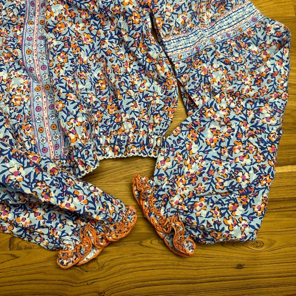 Poupette st Barth floral top size medium women’s - Picture 6 of 7